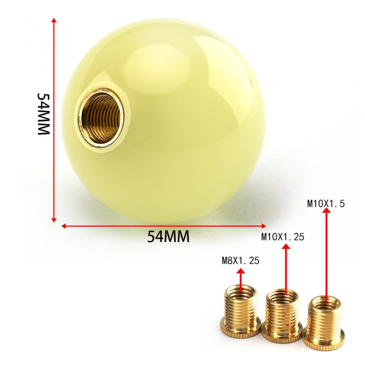 SK-1042 Universal Car Round Luminous Shift Knob with Adapters(Red)