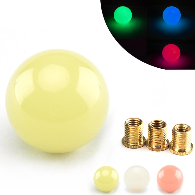 SK-1042 Universal Car Round Luminous Shift Knob with Adapters(Red)