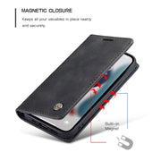For iPhone 13 mini CaseMe-013 Multifunctional Retro Frosted Horizontal Flip Leather Case with Card Slot & Holder & Wallet (Black)
