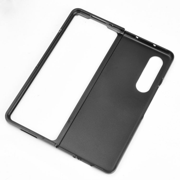 For Samsung Galaxy Z Fold3 5G Shockproof Litchi Texture PC + PU Case(Brown)