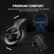 OneOdio A70 Black Red Head-mounted Wireless Bluetooth Stereo Headset