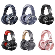 OneOdio Pro-10 Head-mounted Noise Reduction Wired Headphone with Microphone, Color:Black Red