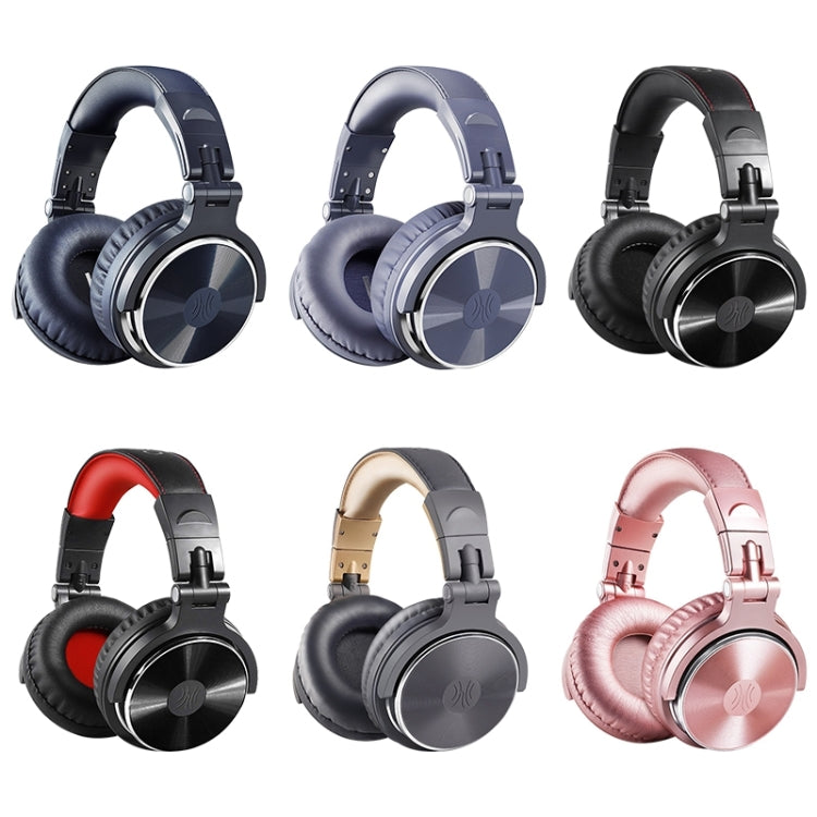 OneOdio Pro-10 Head-mounted Noise Reduction Wired Headphone with Microphone, Color:Blue