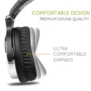 OneOdio Pro-10 Head-mounted Noise Reduction Wired Headphone with Microphone, Color:Blue
