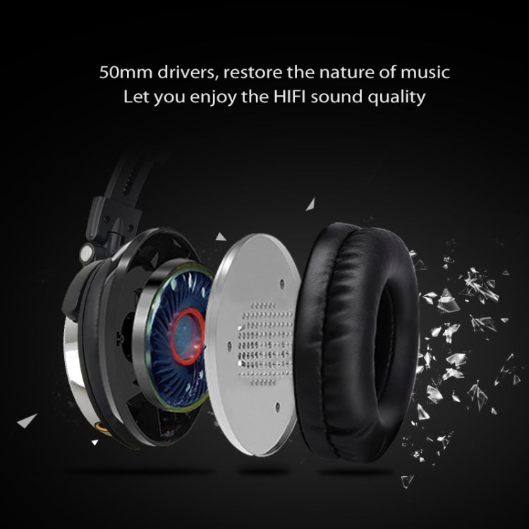 OneOdio Pro-10 Head-mounted Noise Reduction Wired Headphone with Microphone, Color:Blue