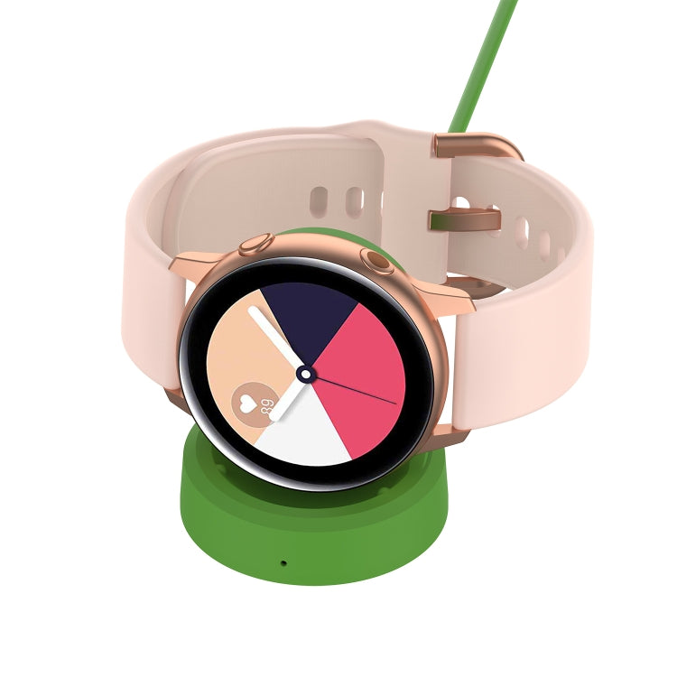 For Samsung Galaxy Watch4 Classic / Galaxy Watch4 Universal Silicone Charger Holder(Green)