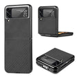 For Samsung Galaxy Z Flip3 5G Cross Pattern Slim PC Protective Case(Black) - free shipping - PMC TechLife - Order now!