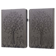 For iPad Pro 10.5 2017 / 10.2 2019 Tree & Deer Pattern Pressed Printing Horizontal Flip PU Leather Case with Holder & Card Slots & Sleep / Wake-up Function(Grey) - free shipping - PMC TechLife - Order now!