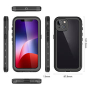 For iPhone 13 RedPepper Transparent Dot Shockproof Water-resistant PC + TPU Protective Case(Black)