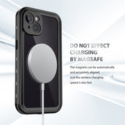 For iPhone 13 RedPepper Transparent Dot Shockproof Water-resistant PC + TPU Protective Case(Black)