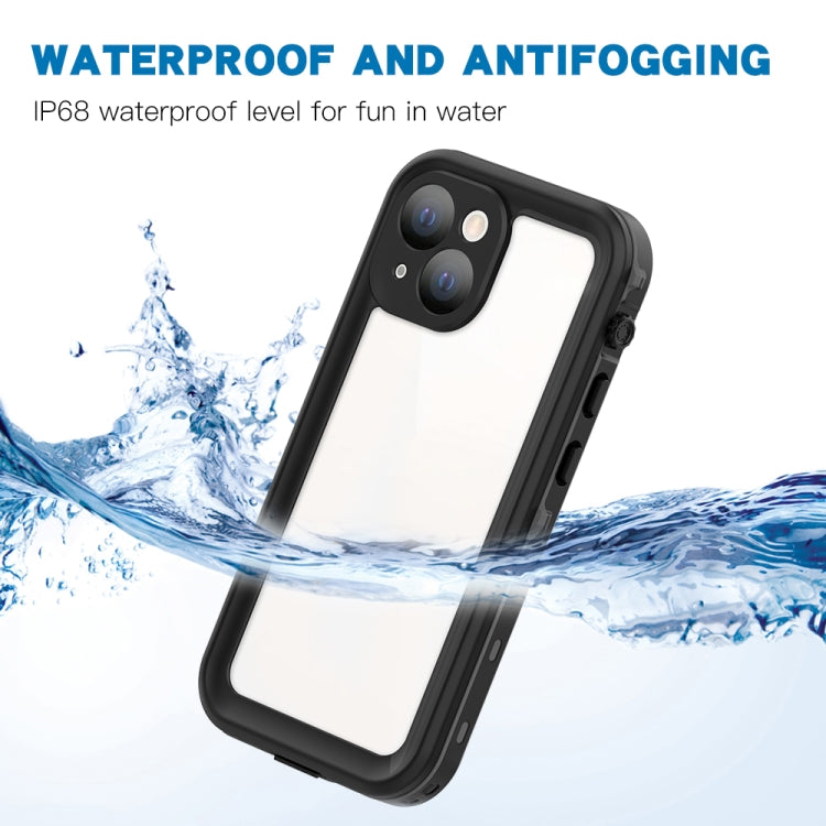 For iPhone 13 mini RedPepper Transparent Dot Shockproof Water-resistant PC + TPU Protective Case (Black)