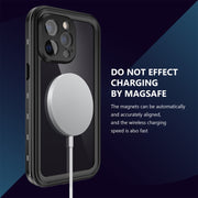 For iPhone 13 Pro RedPepper Transparent Dot Shockproof Water-resistant PC + TPU Protective Case (Black)