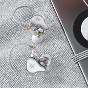 KZ ZAS 16-unit Ring Iron In-ear Wired Earphone, Standard Version(White)
