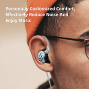 KZ ZAX 16-unit Ring Iron Sport Gaming In-ear Wired Earphone, Standard Version(Black)