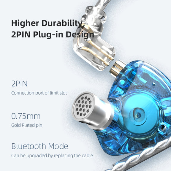KZ ZAX 16-unit Ring Iron Sport Gaming In-ear Wired Earphone, Mic Version(Black)