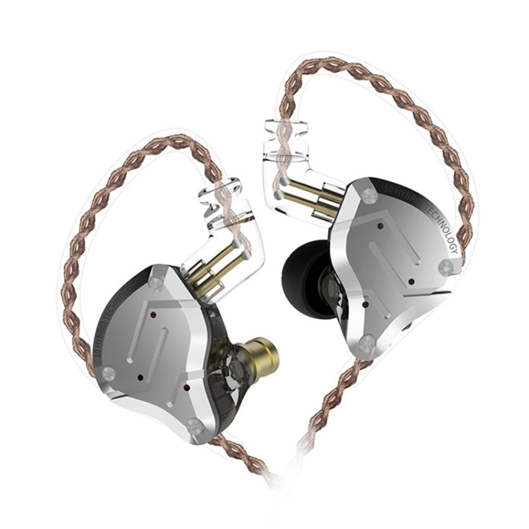 KZ ZS10 Pro 10-unit Ring Iron Gaming In-ear Wired Earphone, Standard Version(Black)