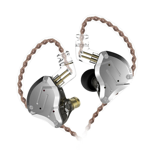 KZ ZS10 Pro 10-unit Ring Iron Gaming In-ear Wired Earphone, Standard Version(Black)
