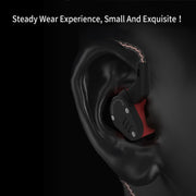 KZ ZSA Ring Iron Hybrid Drive Sport In-ear Wired Earphone, Standard Version(Black Red)