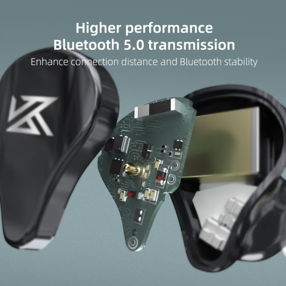 KZ SA08 Wireless Four-unit 5BA Balance Armature Bluetooth In-ear TWS Earphone(Black)