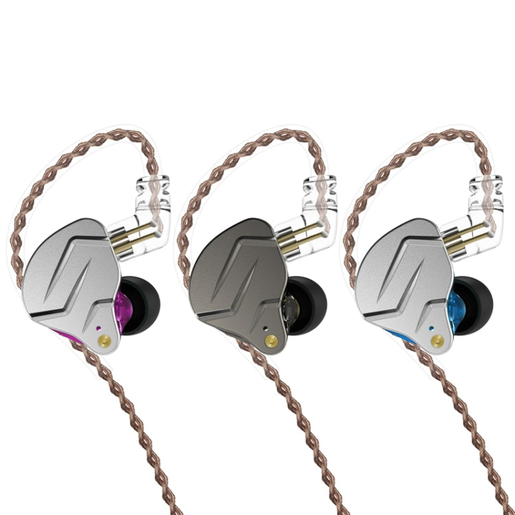 KZ ZSN Pro Ring Iron Hybrid Drive Metal In-ear Wired Earphone, Standard Version(Blue)