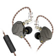 KZ ZSN Pro Ring Iron Hybrid Drive Metal In-ear Wired Earphone, Mic Version(Grey) - In Ear Wired Earphone by KZ | Online Shopping South Africa | PMC TechLife | Buy Now Pay Later Mobicred