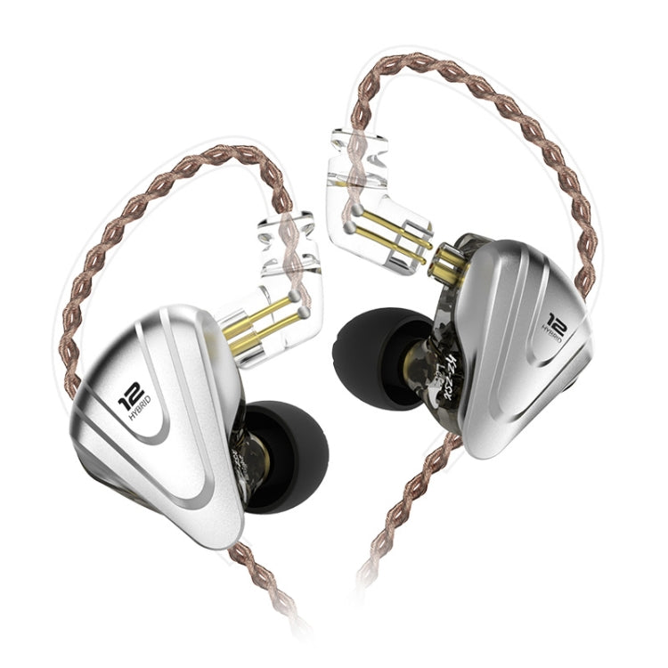 KZ ZSX 12-unit Ring Iron Metal Gaming In-ear Wired Earphone, Standard Version(Black)