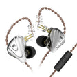 KZ ZSX 12-unit Ring Iron Metal Gaming In-ear Wired Earphone, Mic Version(Black) - free shipping - PMC TechLife - Order now!