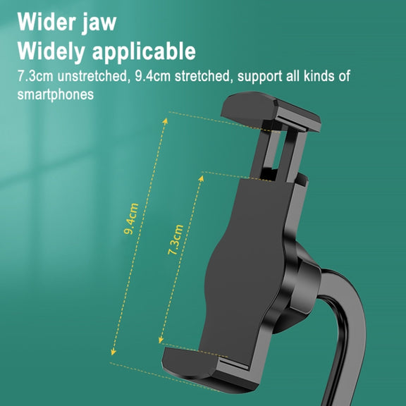 Desktop Stand Mobile Phone Tablet Live Broadcast Stand Telescopic Disc Stand, Style:Holder + Remote Control(Black)