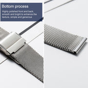 22mm 304 Stainless Steel Double Buckles Watch Band(Rose Gold)