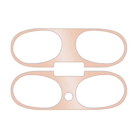 For Beats Studio Buds Wireless Bluetooth Earphone Magic Sound Metal Protective Sticker(Rose Gold)