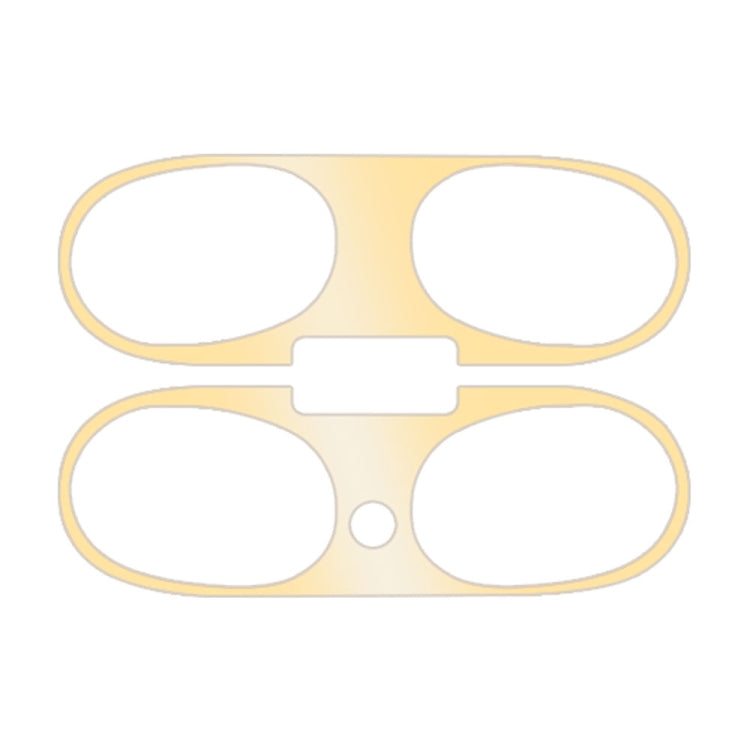 For Beats Studio Buds Wireless Bluetooth Earphone Magic Sound Metal Protective Sticker(Gold)