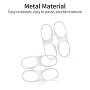 For Beats Studio Buds Wireless Bluetooth Earphone Magic Sound Metal Protective Sticker(Black)