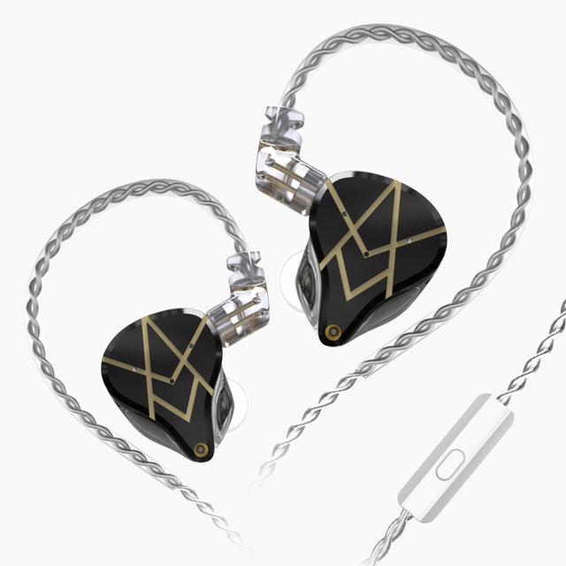 KZ ASX 20-unit Balance Armature Monitor HiFi In-Ear Wired Earphone With Mic(Black)