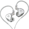KZ DQ6 3-unit Dynamic HiFi In-Ear Wired Earphone No Mic(Silver) - free shipping - PMC TechLife - Order now!