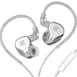 KZ DQ6 3-unit Dynamic HiFi In-Ear Wired Earphone With Mic(Silver) - free shipping - PMC TechLife - Order now!