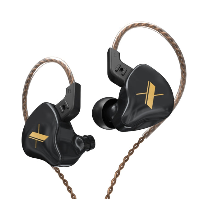 KZ EDX Dynamic Monitor HiFi In-Ear Wired Earphone No Mic(Black)