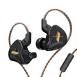 KZ EDX Dynamic Monitor HiFi In-Ear Wired Earphone With Mic(Black) - In Ear Wired Earphone by KZ | Online Shopping South Africa | PMC TechLife | Buy Now Pay Later Mobicred