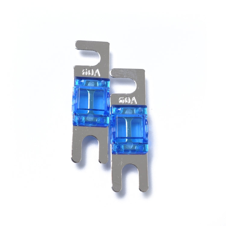 A0303 Blue 5 PCS Car Audio AFS Mini ANL 60A Fuse Nicked Plated