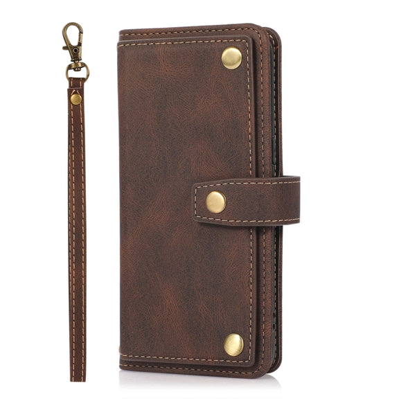 For Samsung Galaxy S8 PU + TPU Horizontal Flip Leather Case with Holder & Card Slot & Wallet & Lanyard(Brown)