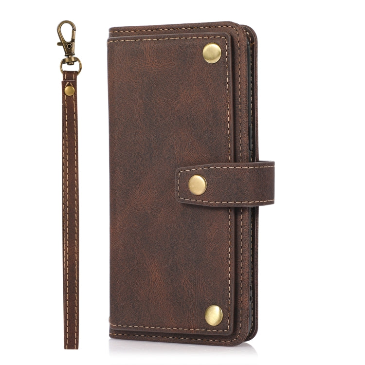 For Samsung Galaxy S8 PU + TPU Horizontal Flip Leather Case with Holder & Card Slot & Wallet & Lanyard(Brown)