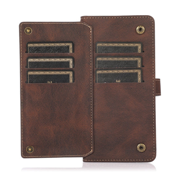 For Samsung Galaxy S8 PU + TPU Horizontal Flip Leather Case with Holder & Card Slot & Wallet & Lanyard(Brown)