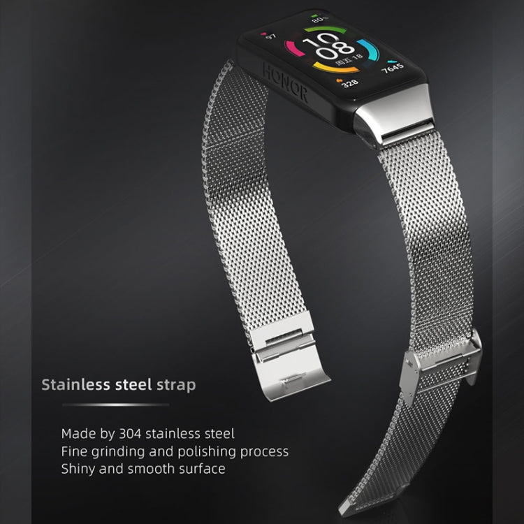 For Huawei Band 6 / Honor Band 6 / 7 MIJOBS Milan Stainless Steel Watch Band(Gold) - Watch Bands by MIJOBS