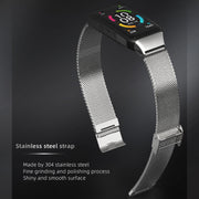 For Huawei Band 6 / Honor Band 6 / 7 MIJOBS Milan Stainless Steel Watch Band(Gold) - Watch Bands by MIJOBS