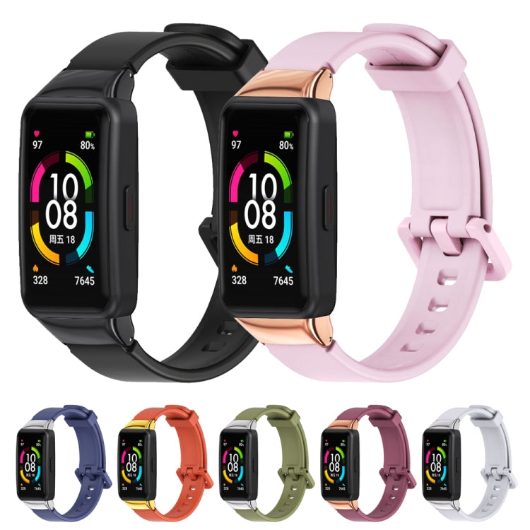 For Huawei Band 6 / Honor Band 6 / 7 MIJOBS Universal Breathable Silicone Watch Band(Green) - Watch Bands by MIJOBS