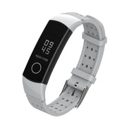 For Honor Band 4 / 5 MIJOBS Breathable Silicone Watch Band with Hole(Grey) - Watch Bands by MIJOBS