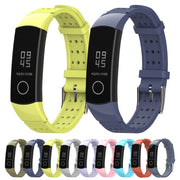 For Honor Band 4 / 5 MIJOBS Breathable Silicone Watch Band with Hole(Grey) - Watch Bands by MIJOBS