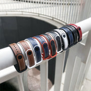 For Xiaomi Mi Band 5/6/7 MIJOBS TPU + Leather Watch Band(Brown+Black) - Watch Bands by MIJOBS
