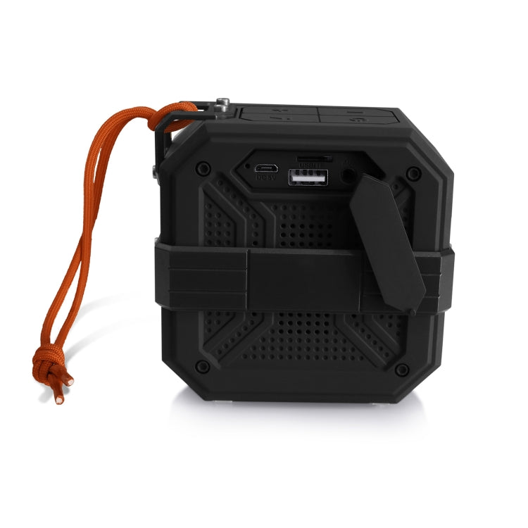 New Rixing NR-103 Mini TWS Bluetooth Speaker with Lanyard(Black)