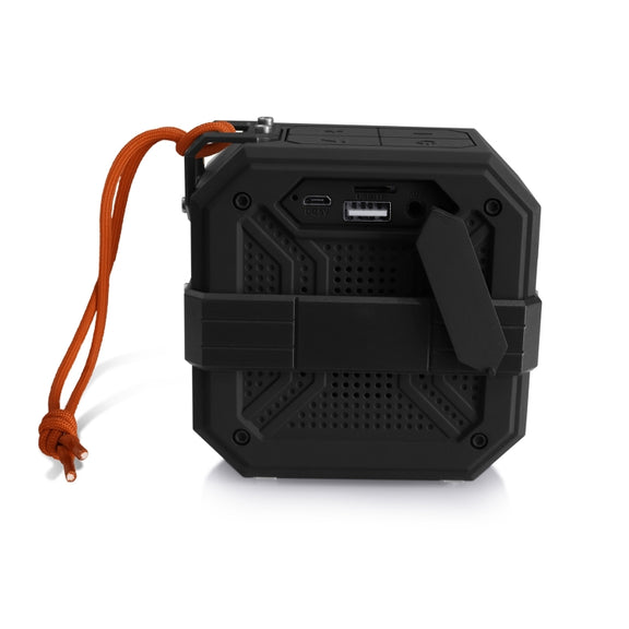 New Rixing NR-103 Mini TWS Bluetooth Speaker with Lanyard(Black)