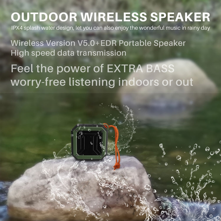 New Rixing NR-103 Mini TWS Bluetooth Speaker with Lanyard(Red)